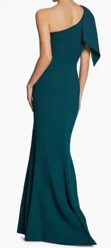 Dress the Population NWOT  Georgina One-Shoulder Crepe Gown in Pine XL