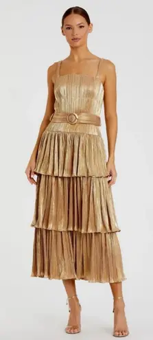 Mac Duggal 27062 Tea-Length Metallic Party
Dress NWT