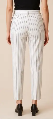 Luciano Dante Elegant Black and White Striped Women's Pants Size 12