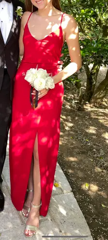 Black Halo Red Maxi Dress