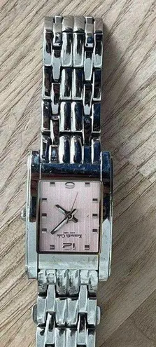 Kenneth Cole New York Ladies Watch Pink Dial Stainless Bracelet and Hands