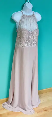 Hayley Paige Occasions Dusty Rose Bridesmaid Dress