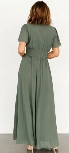 Baltic Born Birdie Maxi Dress Smocked Short Sleeve New Without Tags