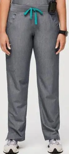 FIGS  Womens Kade Cargo Pull On Nursing Medical Scrub Pants Size S Graphite Gray