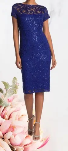 🍁Marina Sequin Lace Dress~ Cobalt Blue~ Size S~ NWT