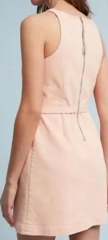 Holding Horses Anthropologie Regatta Wrap Denim Dress Pink Zip Up Women’s Size 0