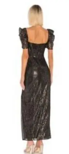 House of Harlow Floriana maxi dress black