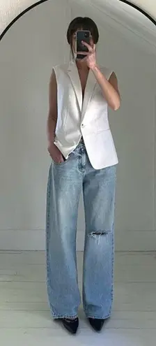 Icon Denim Bea Wide Leg Ripped Jeans Size 23 Retail $173