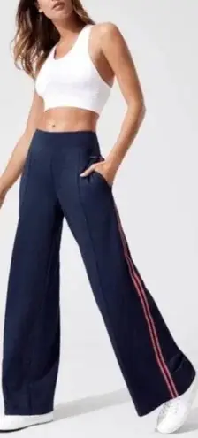 Sweaty Betty Classic Retro Wide Leg Side Stripe Track Pants Large