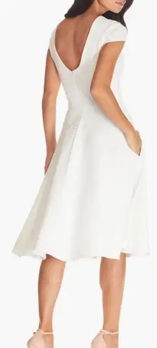 Dress the Population NWOT LIVIA GARNET RED FIT & FLARE DRESS sz M