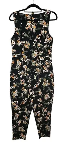 Karen Millen Daisy Floral Jumpsuit Sleeveless Square neck Women’s Size 10
