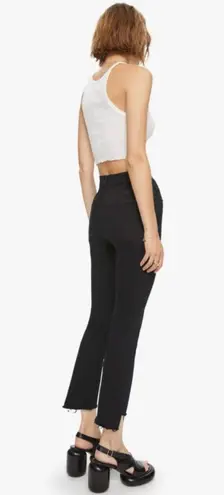 Mother The Insider Crop Two Step Fray Black Jeans in Not Guilty Womens Size 29