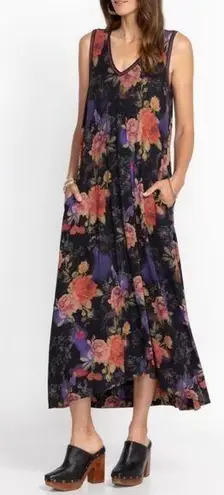 Johnny Was BOSSA NOVA V‑NECK MAXI DRESS XS