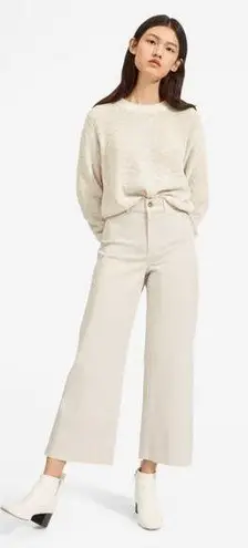 Everlane NWT  Women's The Lightweight Wide-Leg Crop Chino in Sand Minimalist sz 6