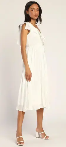 Lulus White Midi Dress