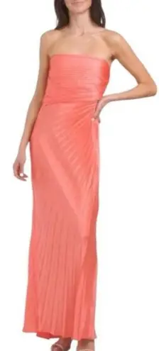 ALC Frank A.L.C. Bianca Strapless Coral Maxi Dress Size 10 NWT