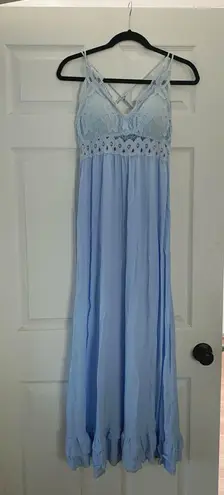 Pink Lily Powder Blue Maxi Dress 