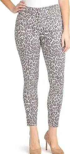 Nine West  Gramercy Skinny Ankle Leopard Print Jeans