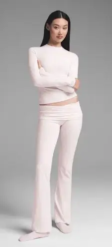 SKIMS Barely Pink Foldover Pants M