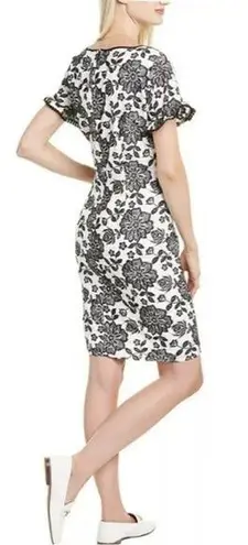 Karl Lagerfeld  Paris Embroidered Eyelet Lace Square Neckline Dress