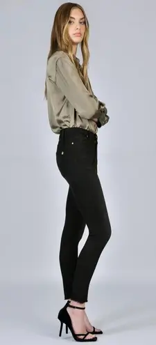 Black Orchid Carmen High Rise Ankle Fray High Waisted Women Black Jeans Size 31