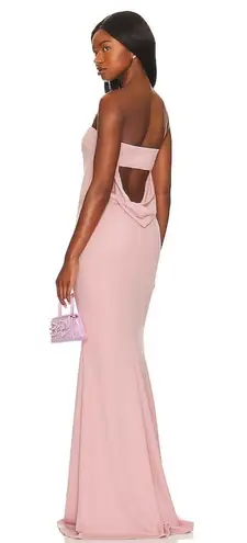 Katie May NEW NWT Mary Kate Strapless Drape Back Gown Rose Quartz Blush Pink