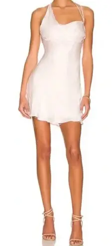 Bardot Astrid Draped Mini Dress Pale Pink