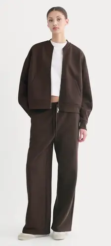 Everlane  Luxe Fleece Wide-Leg Sweatpant in Dark Chocolate, Size X-Small - Image 1