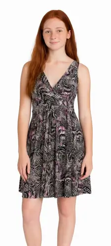 Fashion Bug Medium V Neck Sleeveless Dress Purple