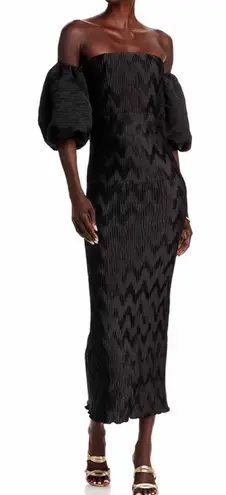 L'IDEE Du Cap Midi Black Dress Size US 6 Medium