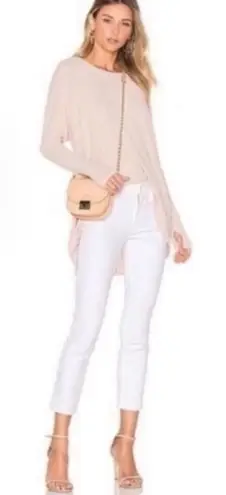 MOTHER Denim The Looker Crop White Jeans