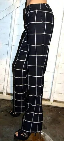 Express Black White Checkerboard Pants 4