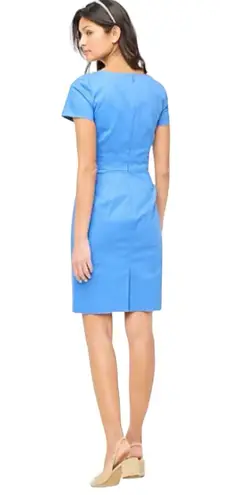 J.Crew Factory Tailored Sheath Dress in Seacoast Blue BY040 size 00