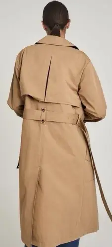 Reiss NWT Sophie Cotton blend Longline belted Women’s Trench Coat in Camel 8
