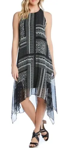 Karen Kane handkerchief hem dress. New