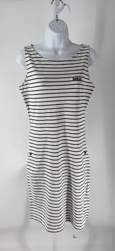 Barbour Navy Striped Sleeveless Dress – Nautical Cotton Jersey Tank Dress