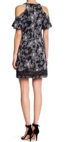 Julia Jordan Cold Shoulder Floral Printed Dress Size 10