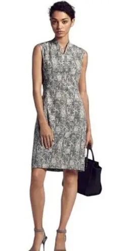 MM.LaFleur Aditi Sheath Dress in Black and White Crackle Print NEW Size 2