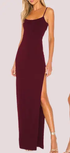 NWT Maroon Backless Spaghetti Strap Maxi Dress