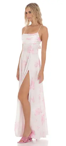 Lucy in the Sky Satin Floral Dress