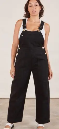 BIG BUD Original Overalls Size 1 XL Mono Black Cotton Denim Straight Leg