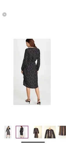 Cupcakes and Cashmere Nollie Stripe Long Sleeve Midi Dress Size small