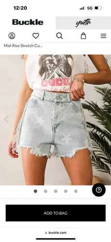 Buckle Jean Shorts