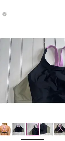 prAna Baja Bound Bikini Top Black Color Block Size XL