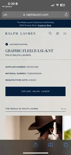 Polo Ralph Lauren Skiing Bear Graphic Fleece