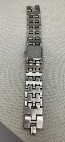 Square Stainless Steel Gems FMDCT303 Japan Mov Metal Bazel Watch Silver