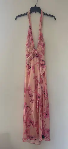 Ramy Brook Luna Floral Halter Midi-Dress