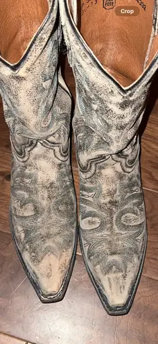 Dan Post snip toe distressed boots snip toe 9.5