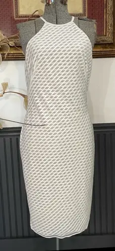 Bailey 44 White & Sheer Nude Cut Out Cocktail Dress - Sz 8 💚🎀