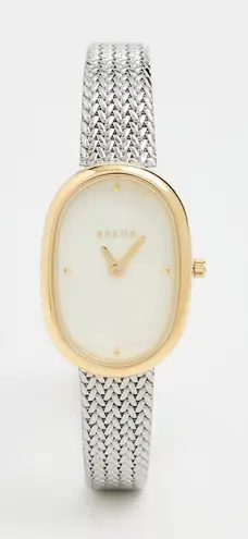 Breda Jane Tethered Watch in Silver & Gold One Size New with Box Womens